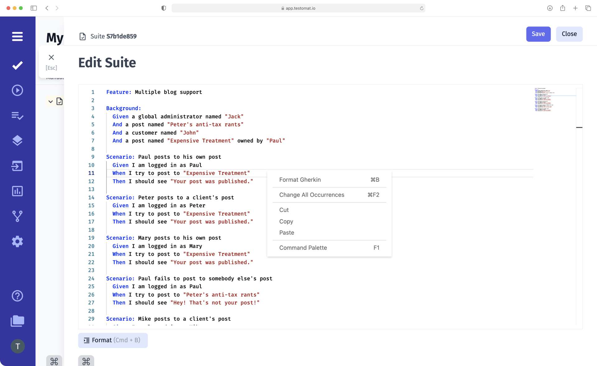 Enhance BDD With Testomat io s Smart Gherkin Editor