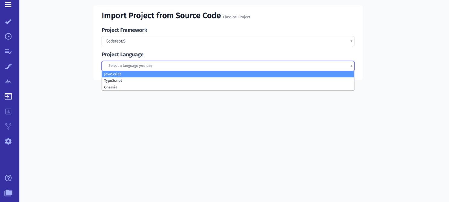 Import Project from Source Code 1