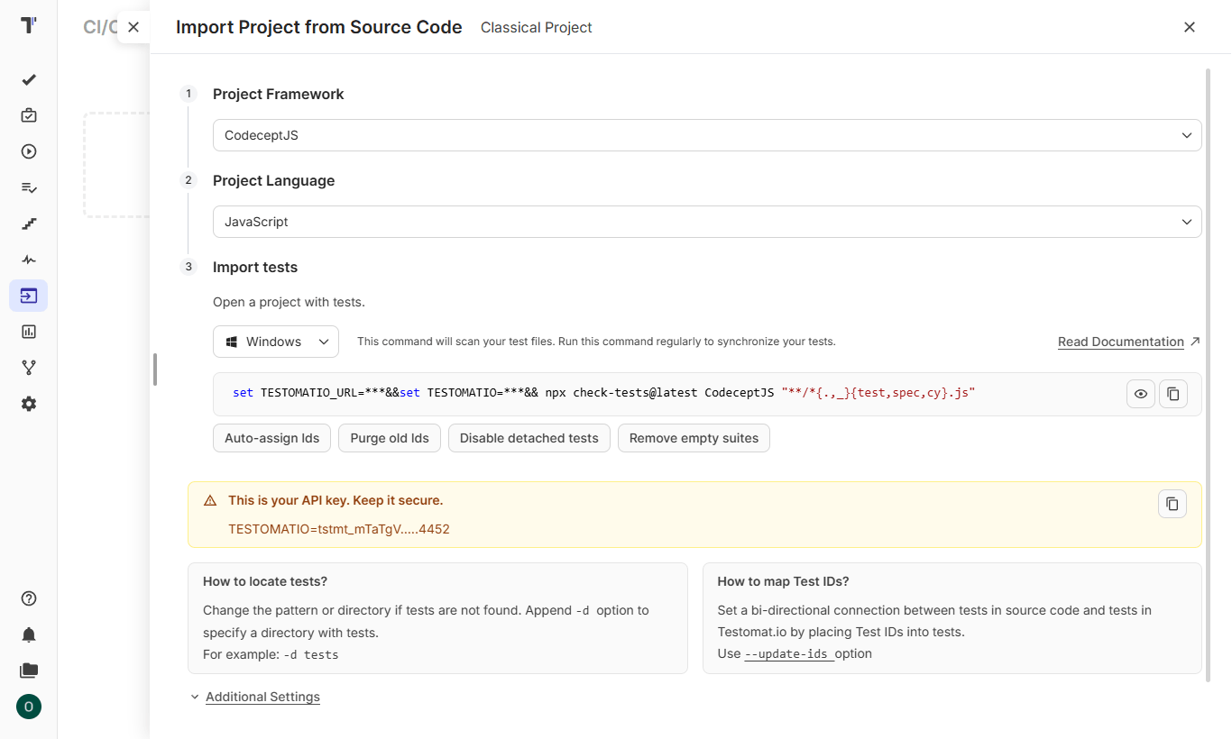 Link Testomatio IDs To Automated Tests