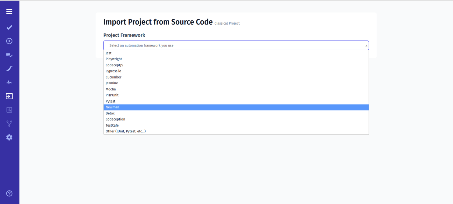 Import Postman Collection with Newman to Test Management System