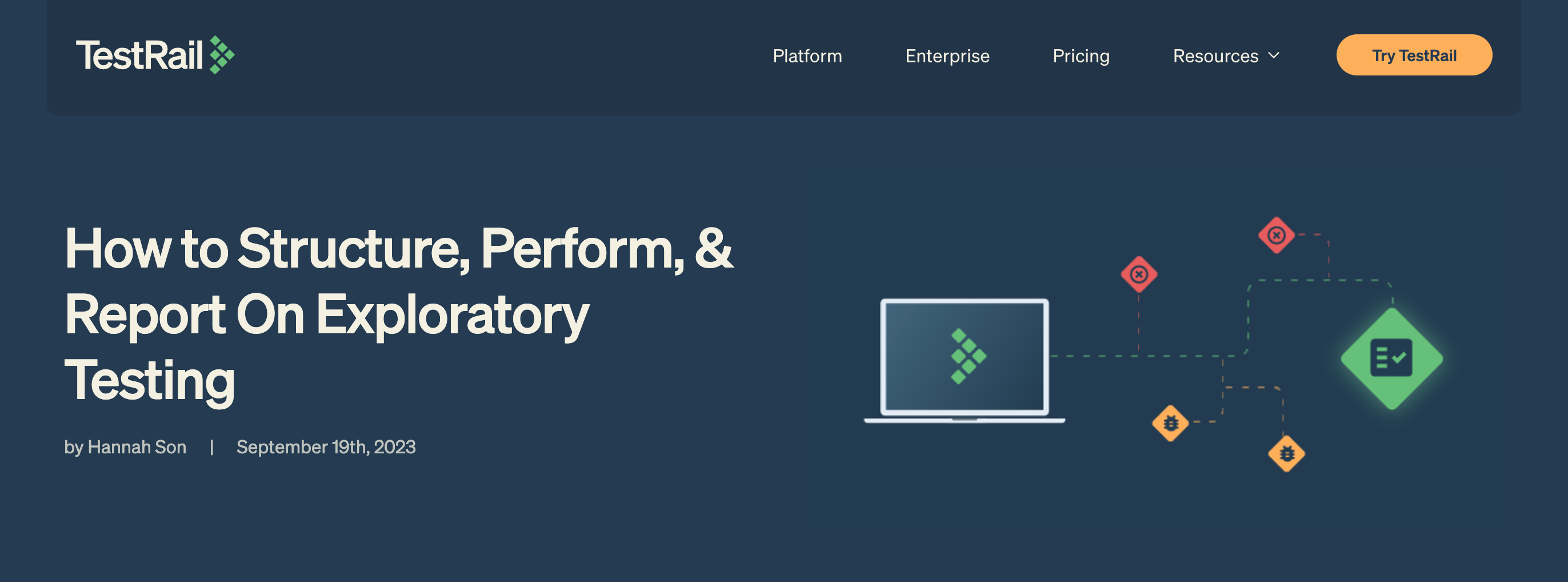 testrail exploratory testing page