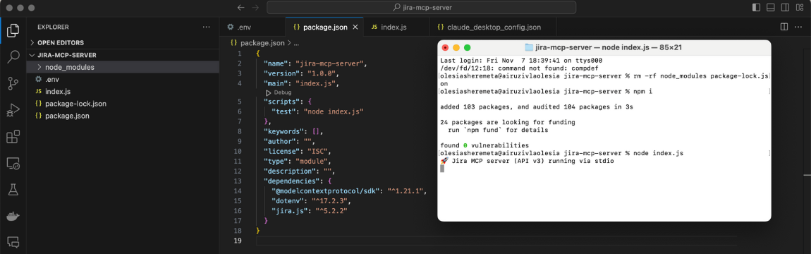 Running Jira MCP Server