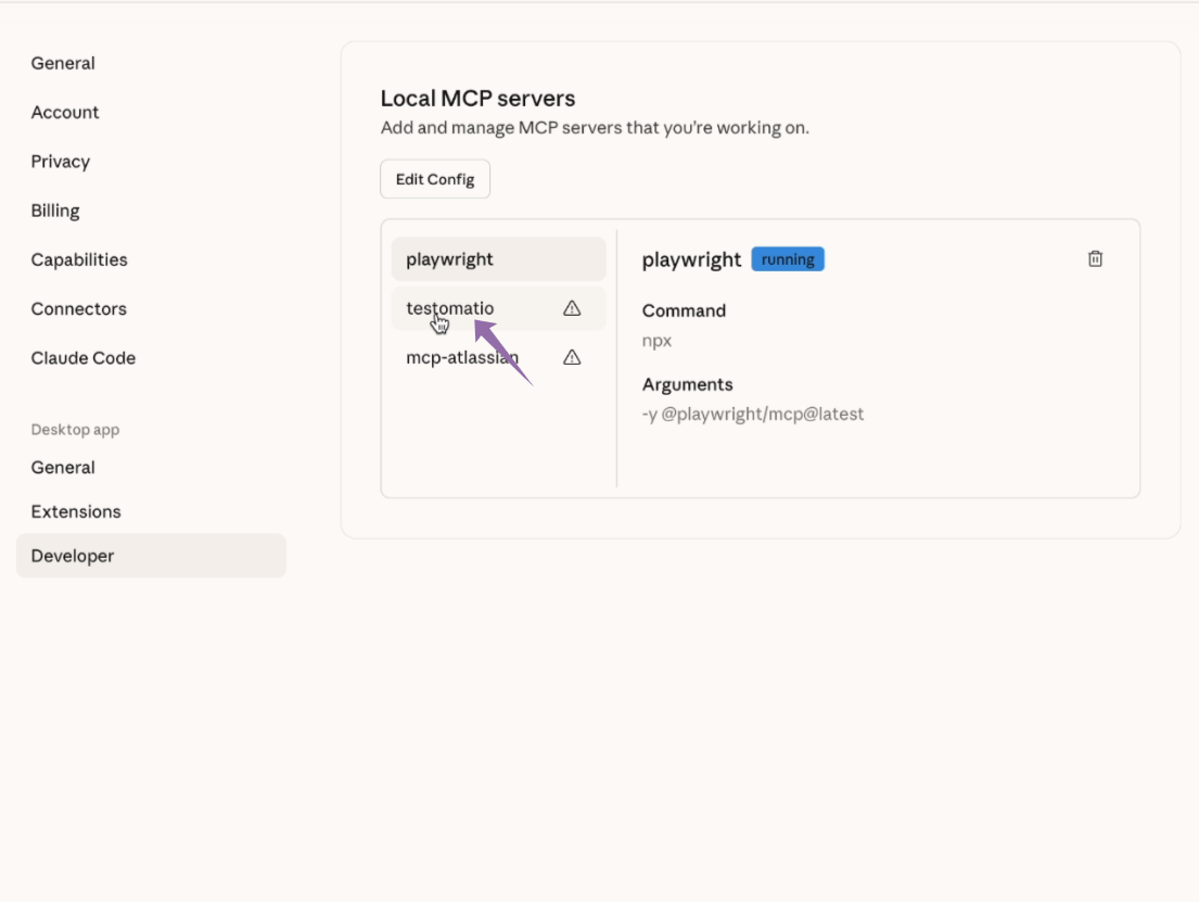 Add the Testomat.io JSON configuration