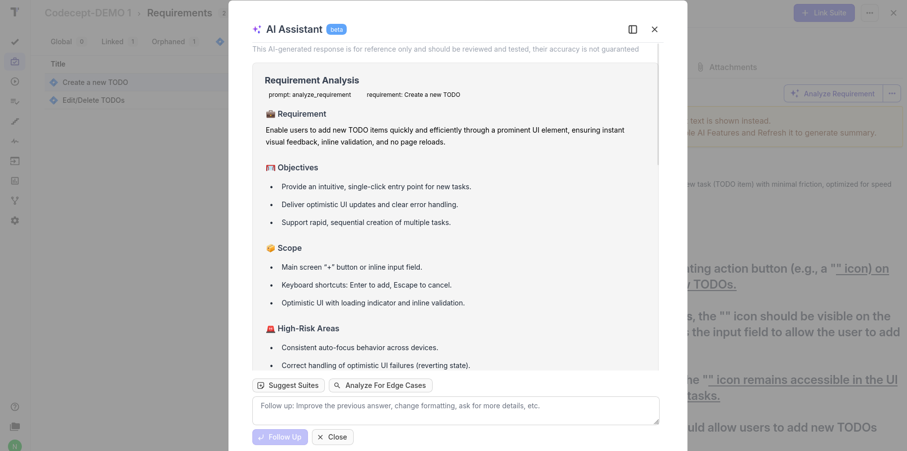 Testomat.io AI assistant