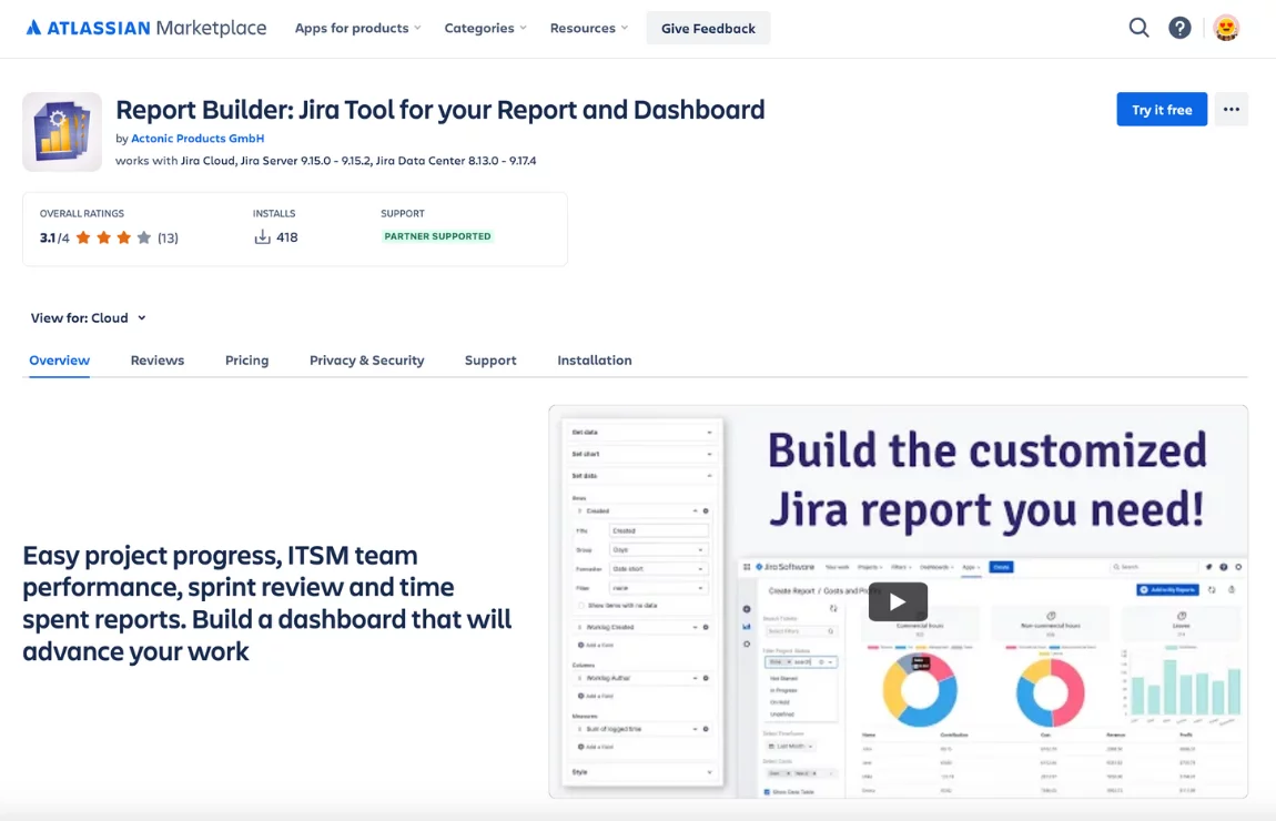  Report Builder by Actonic Products GmbH
