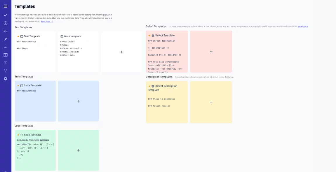 Test Case Template in TMS