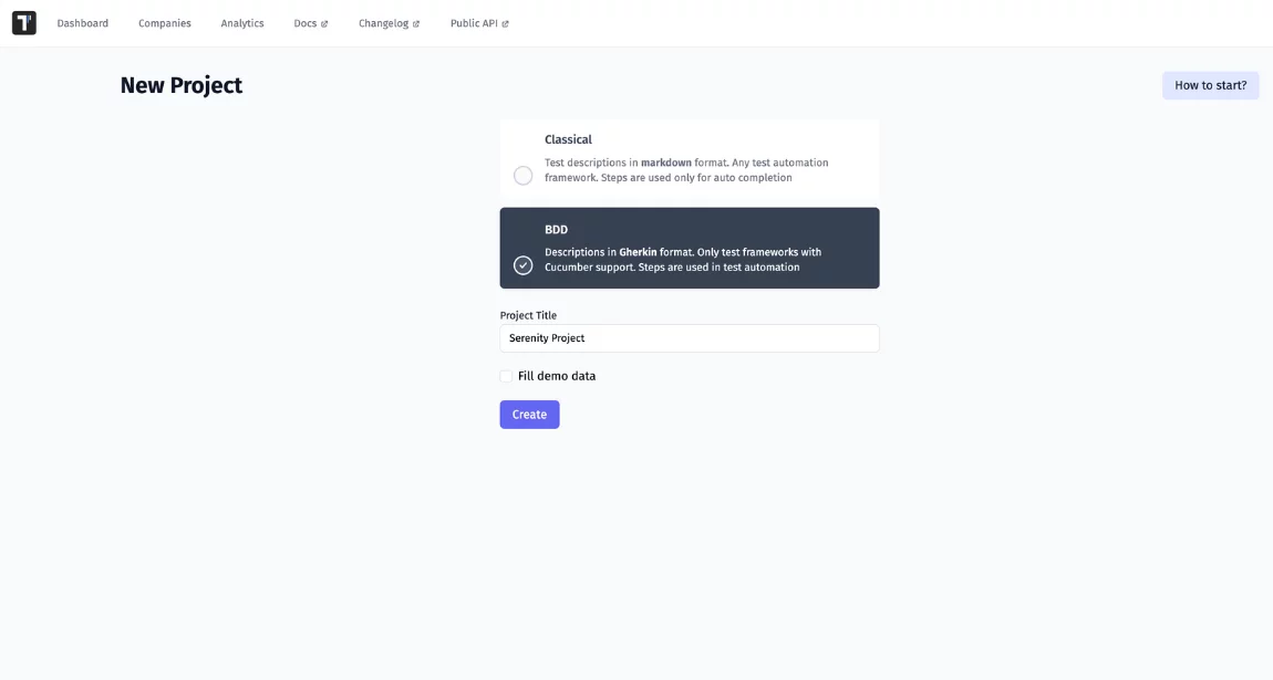 BDD Serenity framework 