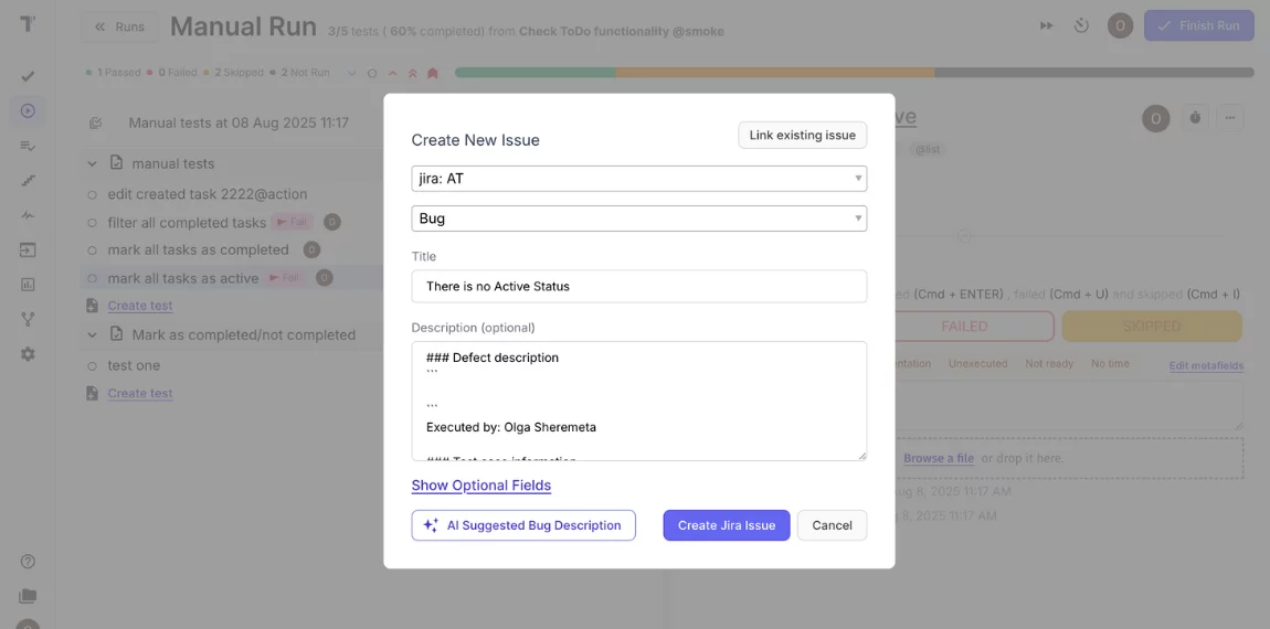 How to Create Bug Reports in Testomat.io