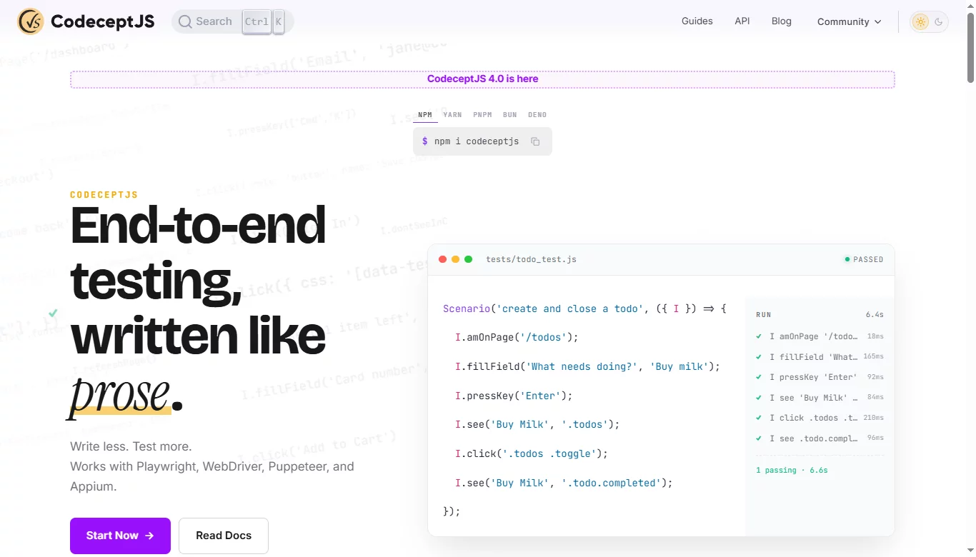 CodeceptJS