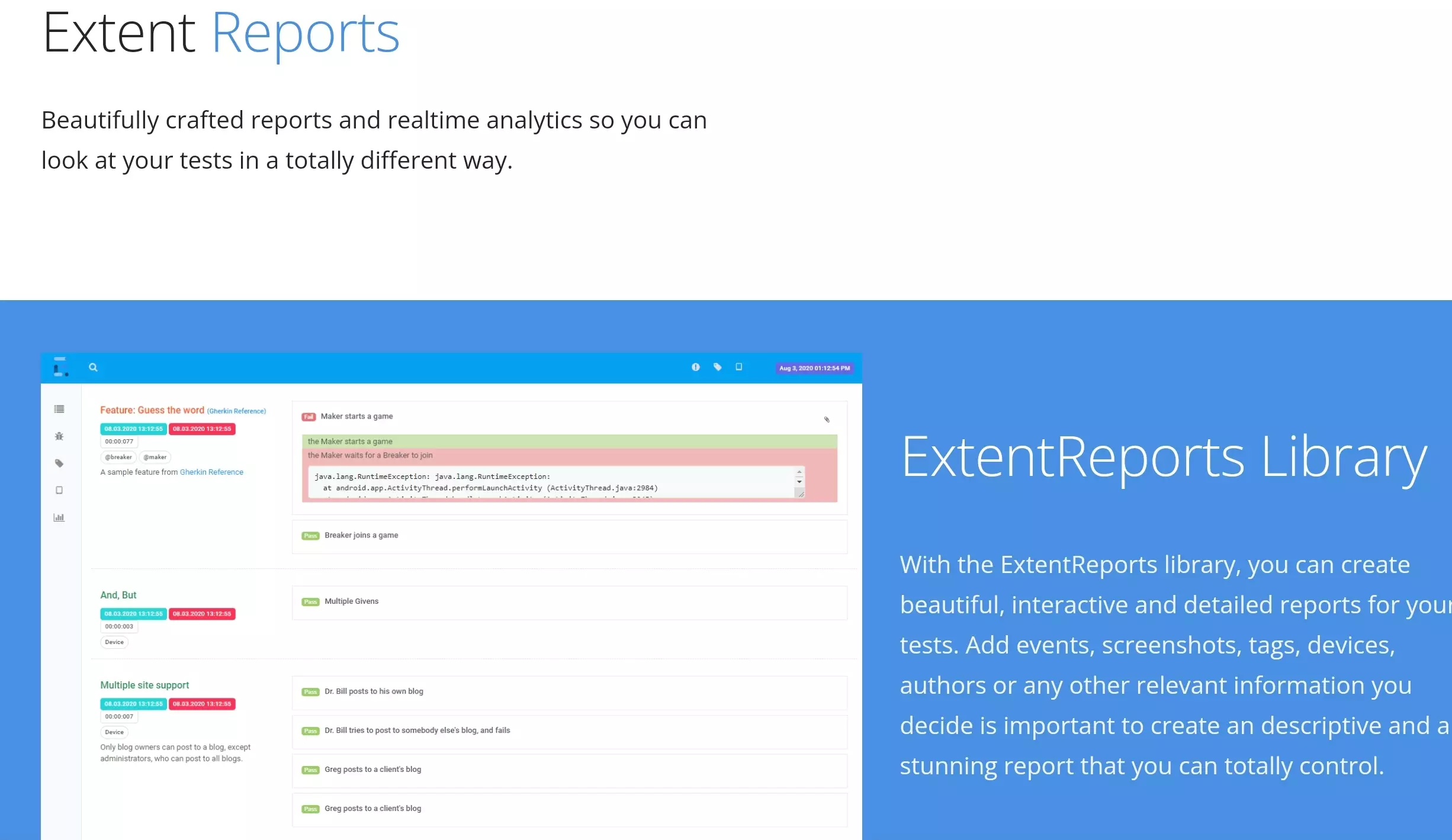 ExtentReports