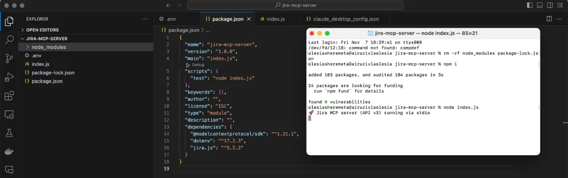 Running Jira MCP Server