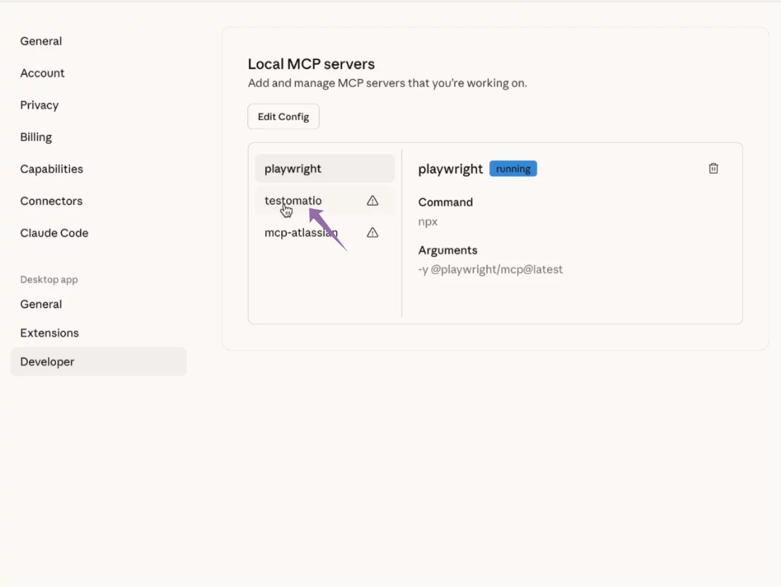 Add the Testomat.io JSON configuration