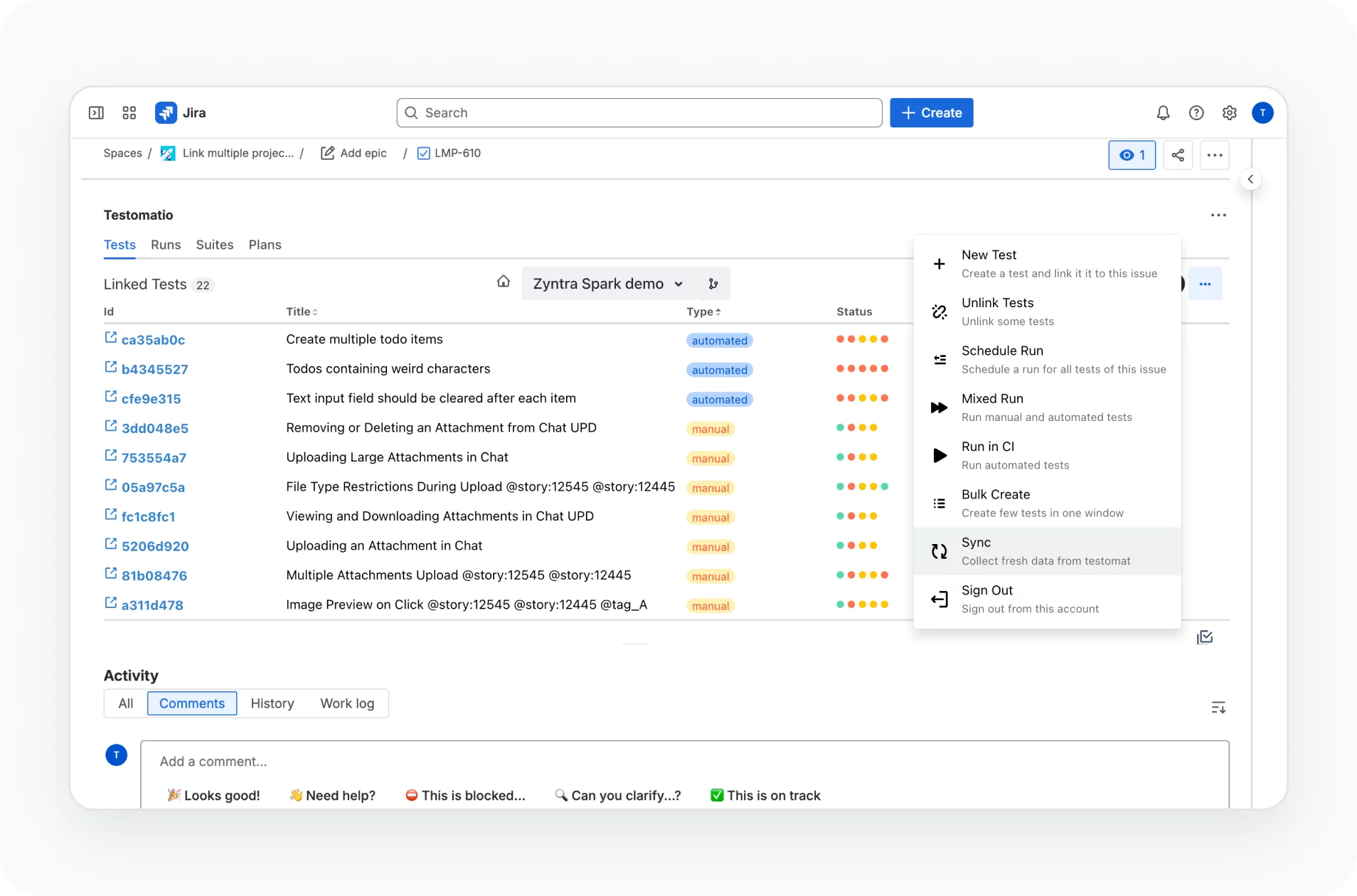 Native Jira plugin