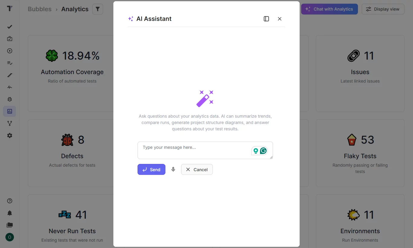 Chat with Analytics