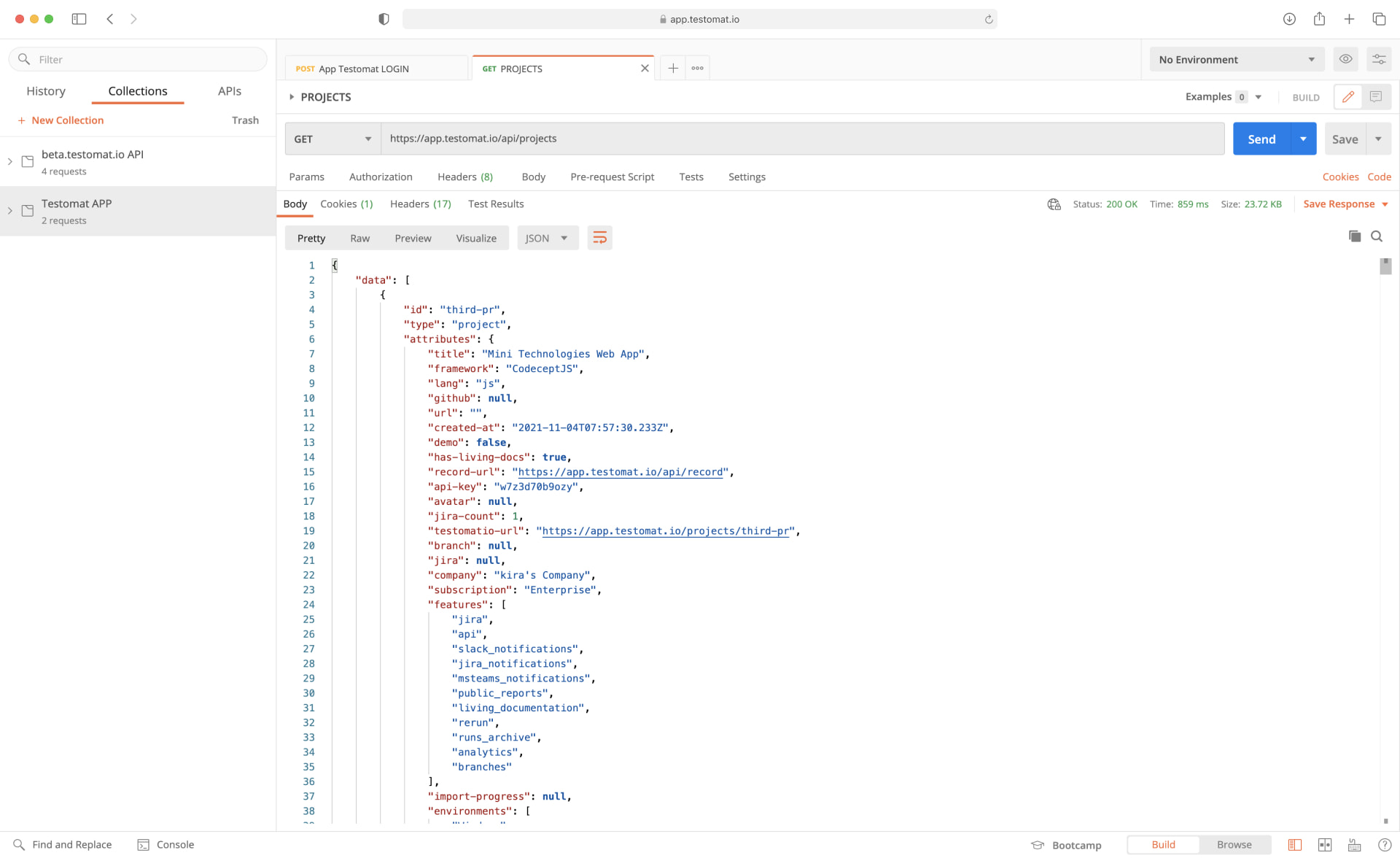 Test Management System API