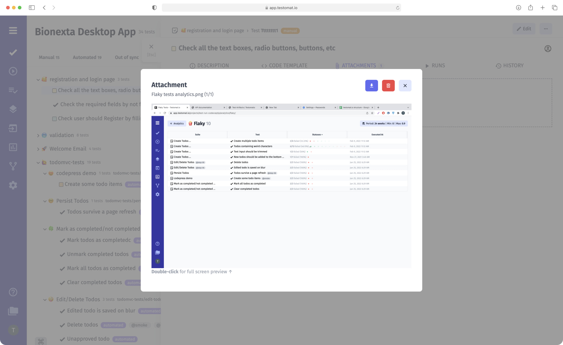 Test Management Attachments