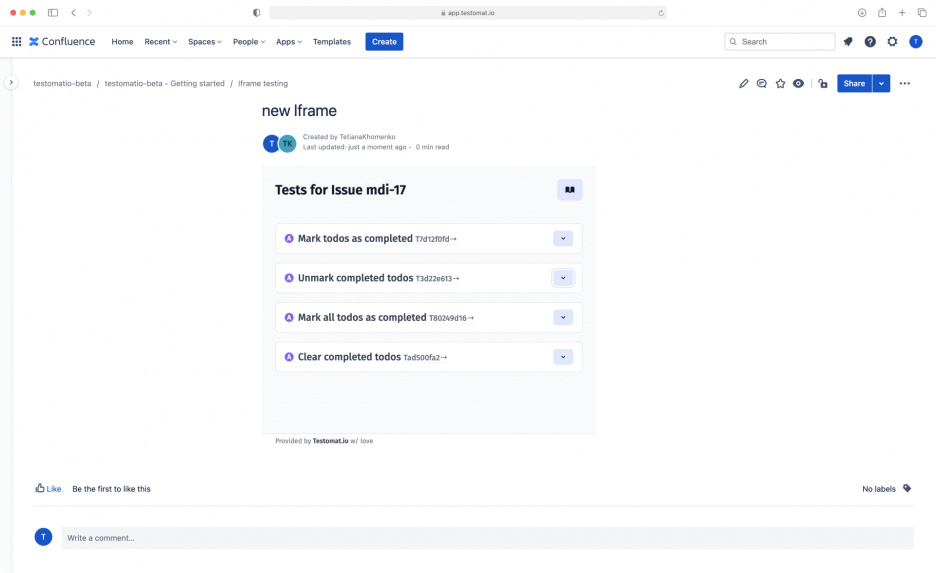 Test Management tool with Confluence and Jira integration