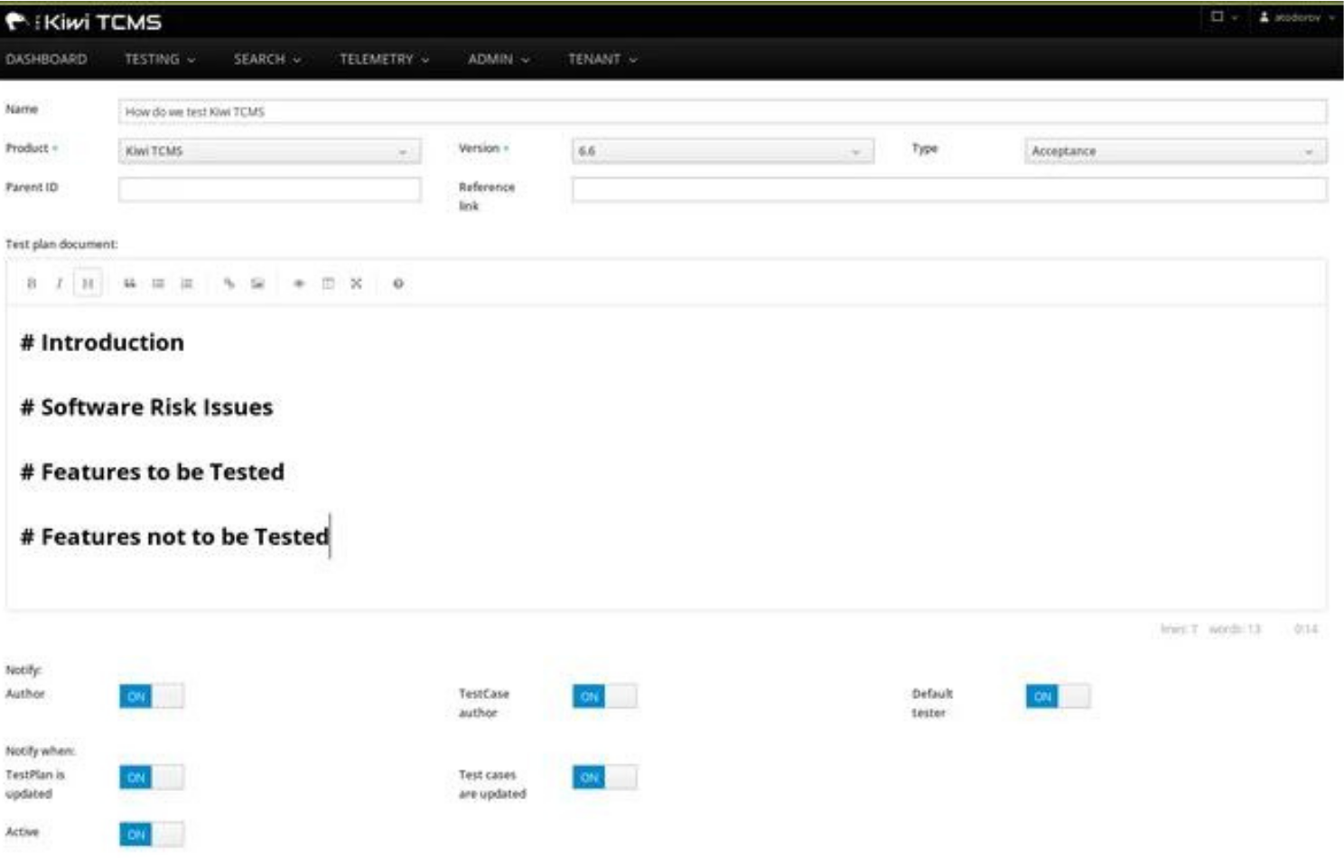 Найти опен. Kiwi TCMS. GITLAB Test Case. ATC TCMS коды. Отчёты в Kiwi TCMS.