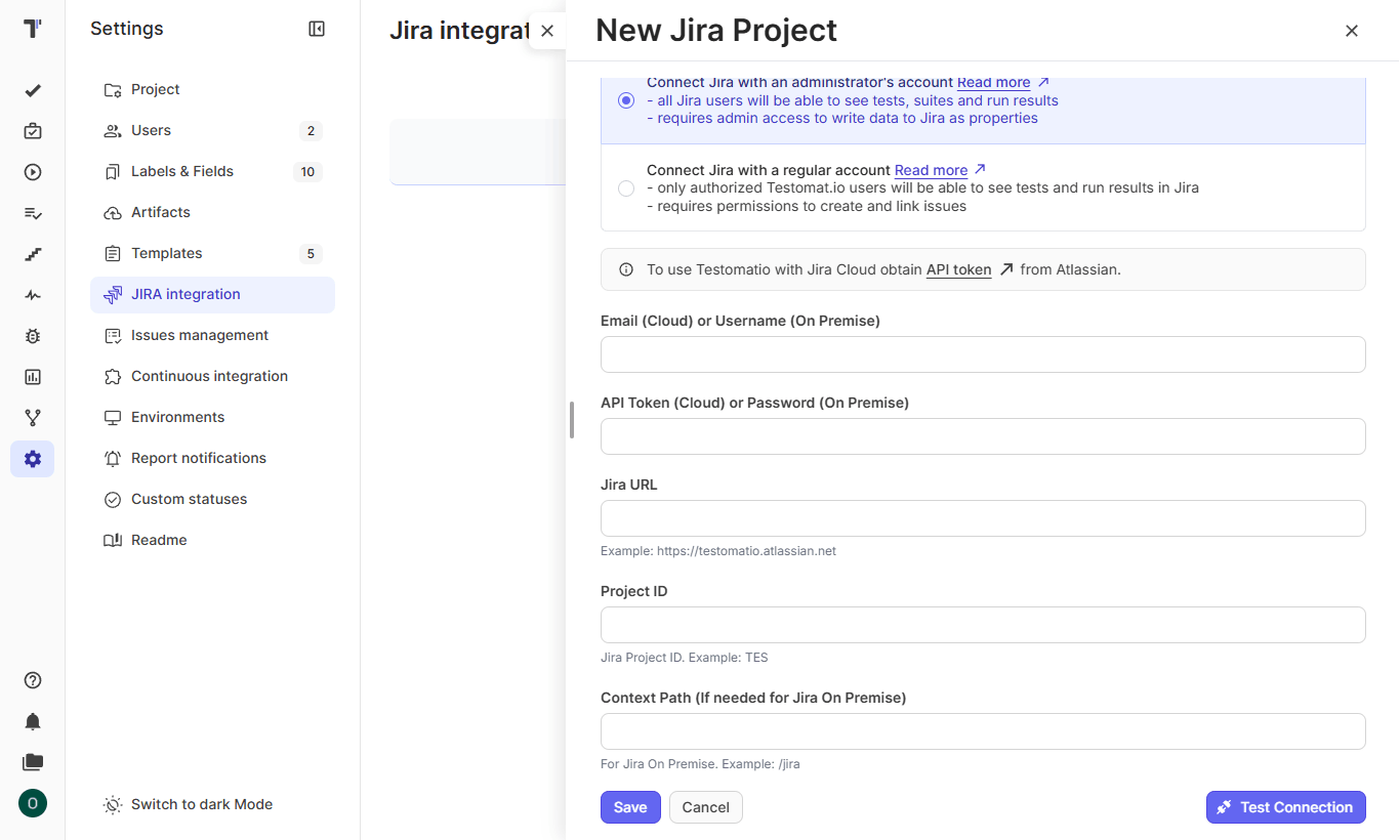 JIRA integration