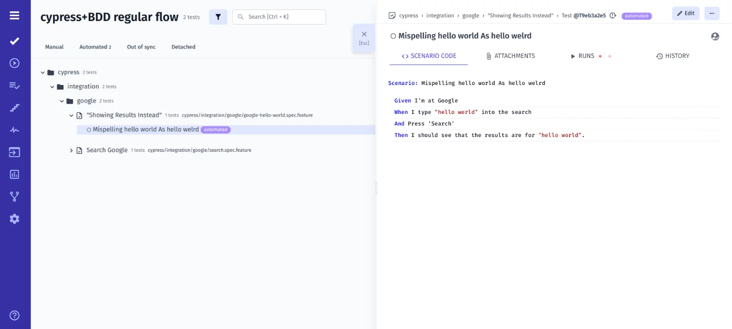 Advanced BDD Editor