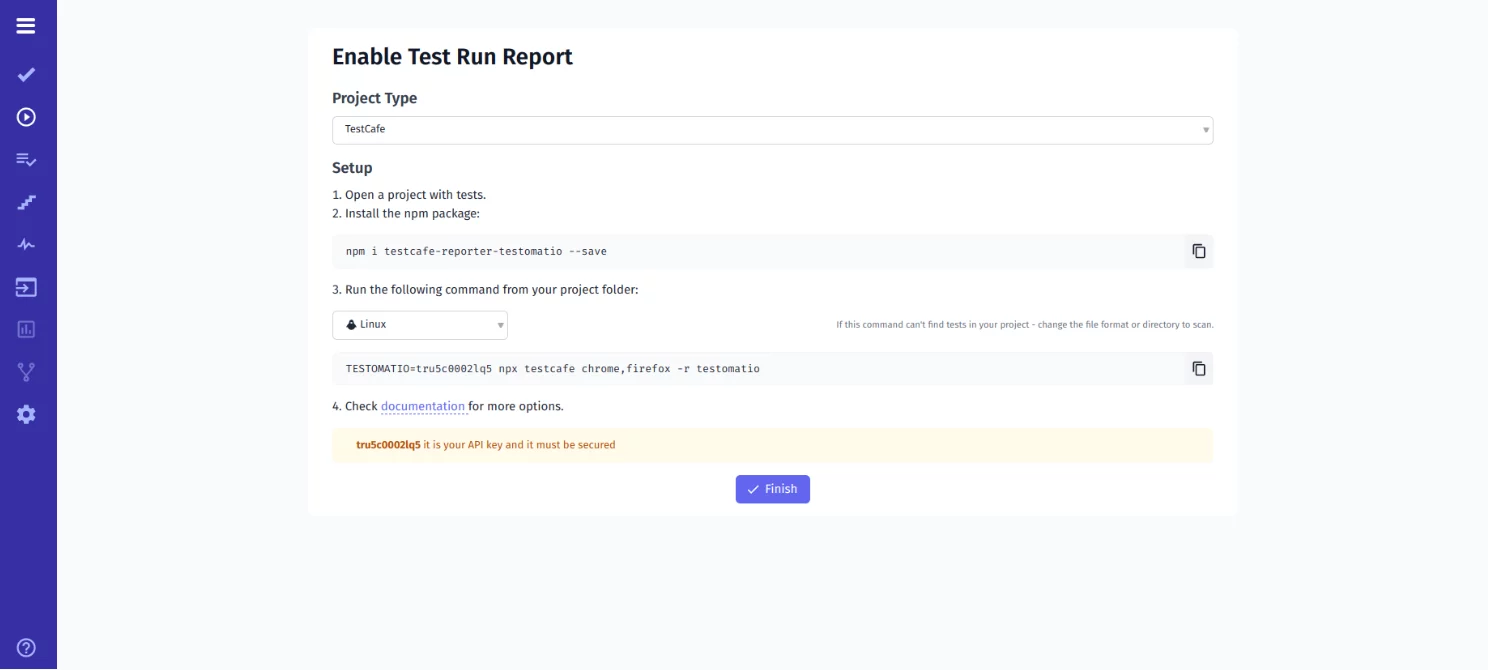 Report In TestCafe