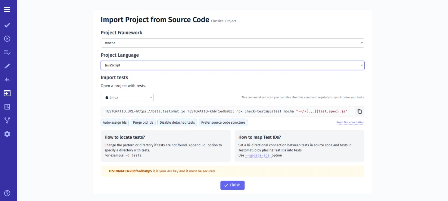Import Mocha Automated Tests Into TMS 3