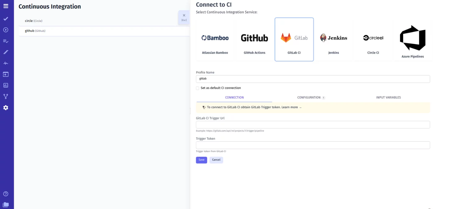Configure Continuous Integration Settings