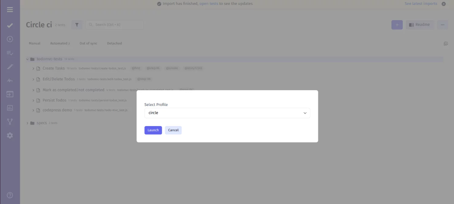 Execute tests and view results