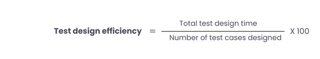 Test design efficiency