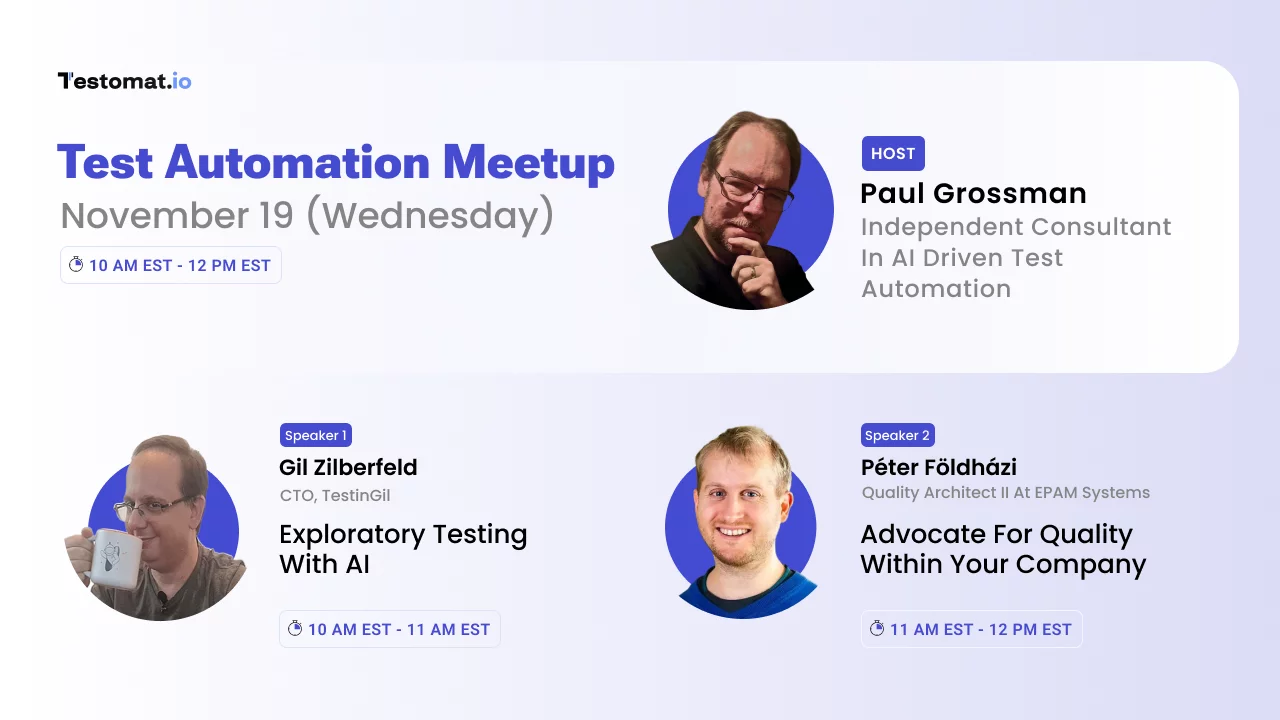 AI-Driven test automation event led by industry veteran Paul Grossman