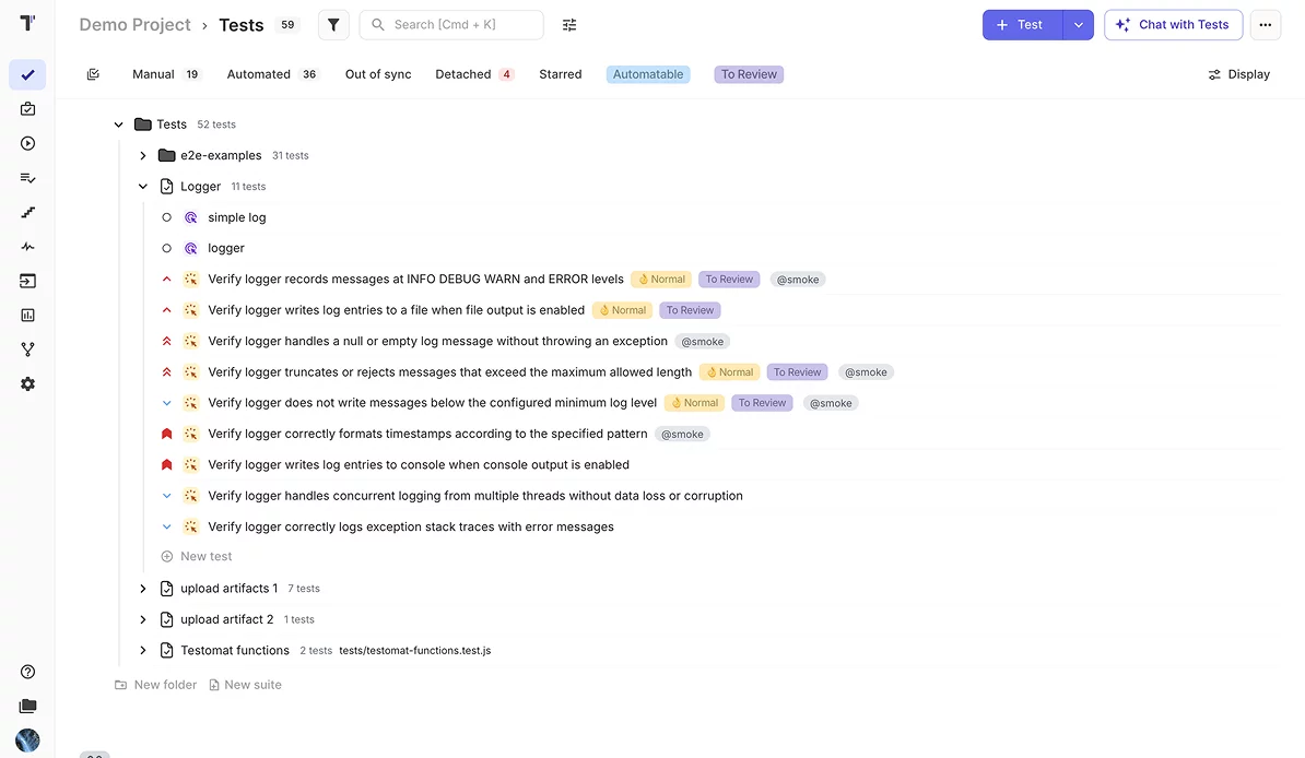 Explore Playwright test management instantly