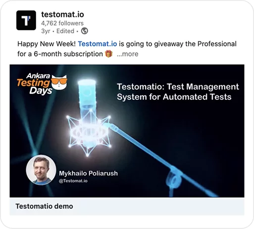 Interactive Product Demos and Community Giveaways