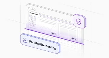 Continuous penetration testing software interface with a security shield icon