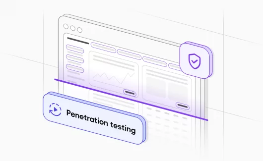 Continuous penetration testing software interface with a security shield icon