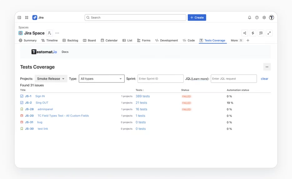 jira-test-coverage